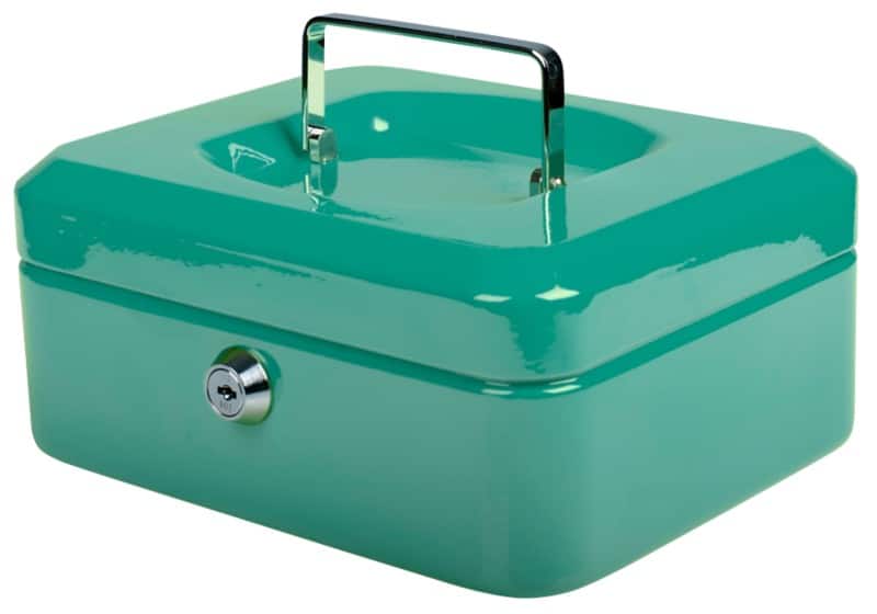 Pavo Cash Box Key lock 206 x 168 x 97 mm Green