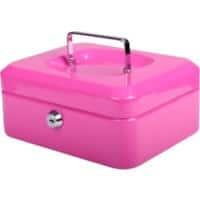 Pavo Cash Box Key lock 206 x 168 x 97 mm Pink