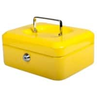 Pavo Cash Box Key lock 206 x 168 x 97 mm Yellow