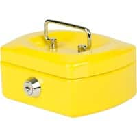 Pavo Cash Box Key lock 125 x 94 x 60 mm Yellow