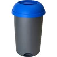 GPC Bin 50 L Grey with Blue Top PP (Polypropylene) OP050ZBLUE