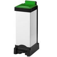 GPC Bin 25 L Green, White PP (Polypropylene) FSH025GREEN