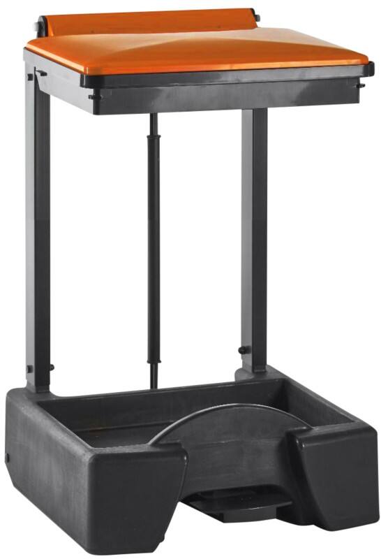 GPC Bin 45 L Grey,Orange ABS (Acrylonitrile Butadiene Styrene), PE (Polyethylene), PVC (Polyvinyl Chloride) PSH045ORANGE