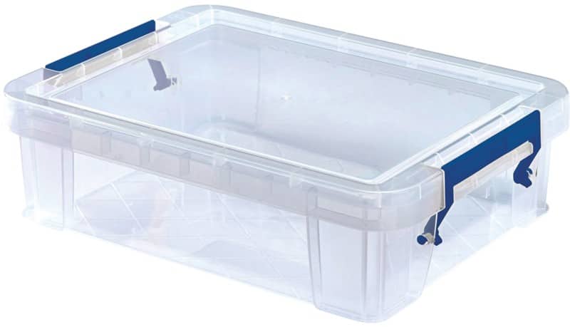Bankers Box Prostore PP (Polypropylene) Storage Box 2.3 L With Lid Transparent 26 x 19 x 7 cm