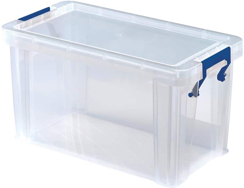 Bankers Box Prostore PP (Polypropylene) Storage Box 2.6 L With Lid Transparent 24 x 13 x 14 cm