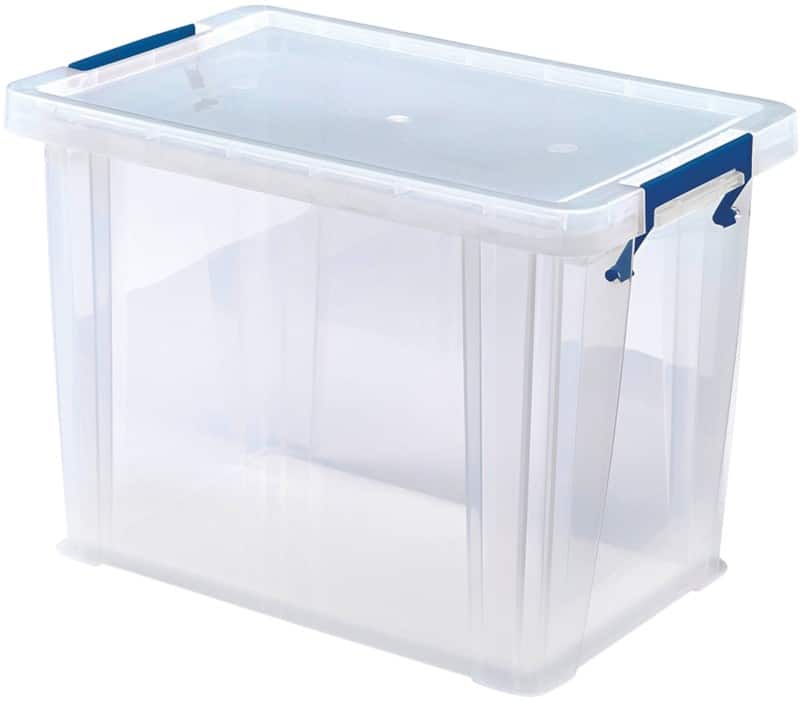 Bankers Box Prostore PP (Polypropylene) Storage Box 18.5 L With Lid Transparent 39.5 x 25.5 x 29 cm
