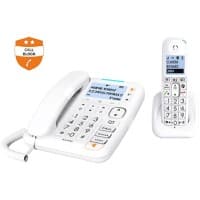 ALCATEL Corded and Cordless Telephone XL785 Combo Voice White