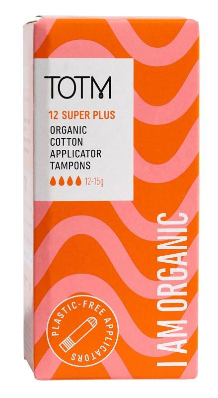 TOTM Cotton Applicator Tampon Super Plus 85855464 Pack of 12