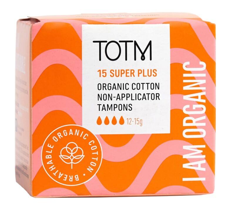 TOTM Cotton Non-applicator Tampon Super Plus 85855448 Pack of 15