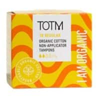 TOTM Cotton Non-applicator Tampon Regular Pack of 18