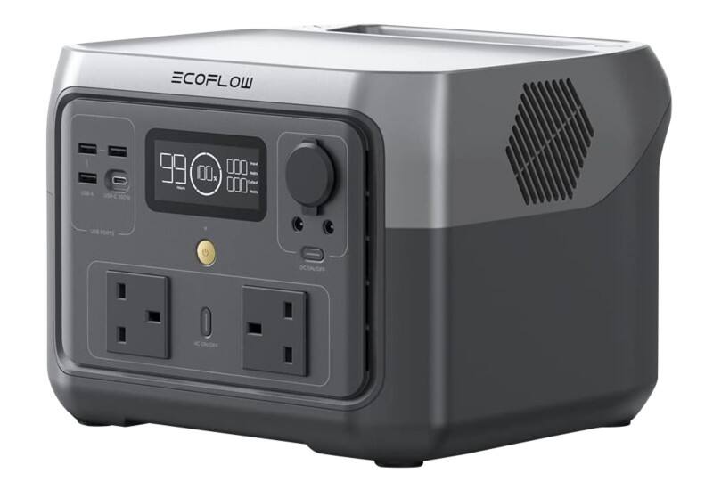ECOFLOW Power Station River 2 Max ZMR610-B-UK Black, Grey