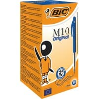 BIC M10 Original Ballpoint Pen Blue Medium 0.4 mm Pack of 50