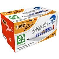 BIC 1701 Whiteboard Marker Medium Bullet Red Pack of 12