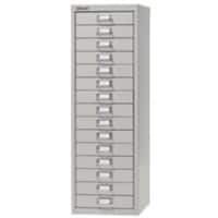 Bisley Filing Cabinet with 15 Drawers H3915NL 280 x 380 x 860mm Grey