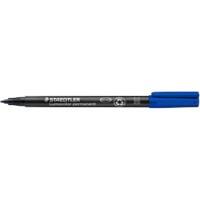 STAEDTLER Lumocolor 317 OHP Marker Medium Bullet 1 mm Blue Refillable Pack of 10