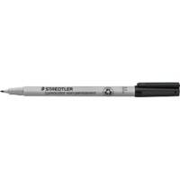 STAEDTLER Lumocolour 316 OHP Marker Fine Round Black Pack of 10