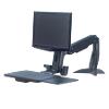 Fellowes Sit-Stand Work Platform Easy Glide Black