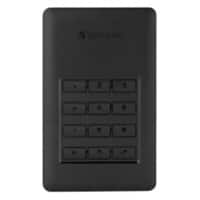 Verbatim 1 TB Portable Secure Drive Store'n'Go Secure USB 3.1 Black, Silver