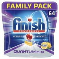 Finish Quantum Max Dishwasher Tablets Lemon Pack of 64