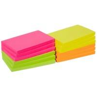 Viking Sticky Notes Rectangular 127 x 76 mm Plain Assorted 100 Sheets Pack of 12