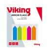 Viking Index Flags Arrows 12 x 45 mm Assorted Plain Not perforated Special format 25 x 5 Pack