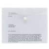 Office Depot Document Wallet A5 Press Stud PP (Polypropylene) Landscape 18 (W) x 22 (H) cm Transparent Pack of 5