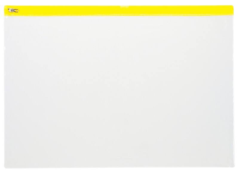 Viking Zip Lock Bags Zip Bag A3 Zip PP (Polypropylene) Landscape 42 (W) x 45 (D) x 29.7 (H) cm Yellow Pack of 5