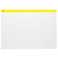 Office Depot Zip Lock Bags Zip Bag A3 Zip PP (Polypropylene) Landscape 42 (W) x 45 (D) x 29.7 (H) cm Yellow Pack of 5