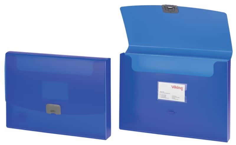 Viking Transfer File 1434617 A4 PP (Polypropylene) N/A 34 (W) x 2.5 (D) x 25 (H) cm Blue 2.5 cm