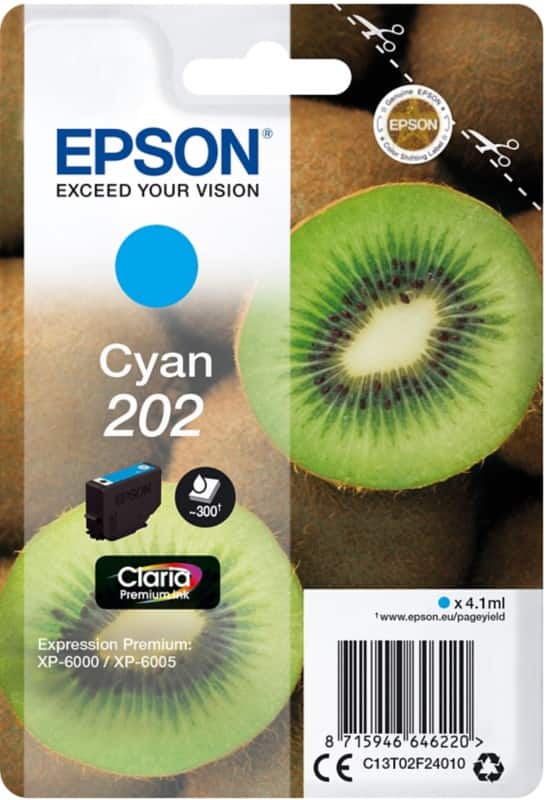 Epson T02F2 Original Ink Cartridge C13T02F24010 Cyan