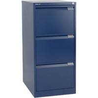 Bisley Filing Cabinet with 3 Lockable Drawers 1633 470 x 620 x 1010mm Blue