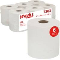 WYPALL Wiping Paper L20 2 Ply 336 Sheets Pack of 6