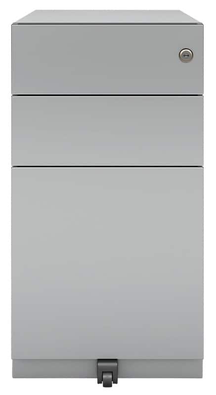 Bisley Pedestal with 3 Lockable Drawers Metal 300 x 565 x 565mm Goose Grey