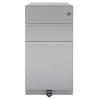 Bisley Pedestal with 3 Lockable Drawers Metal 300 x 565 x 565mm Goose Grey