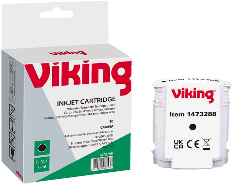 Viking 10 Compatible HP Ink Cartridge C4844A Black
