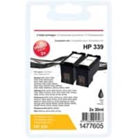 Office Depot Compatible HP 339 Ink Cartridge C8767E Black Pack of 2 Duopack