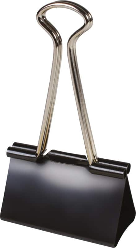 Viking Foldback Clips 25mm Black Pack of 12