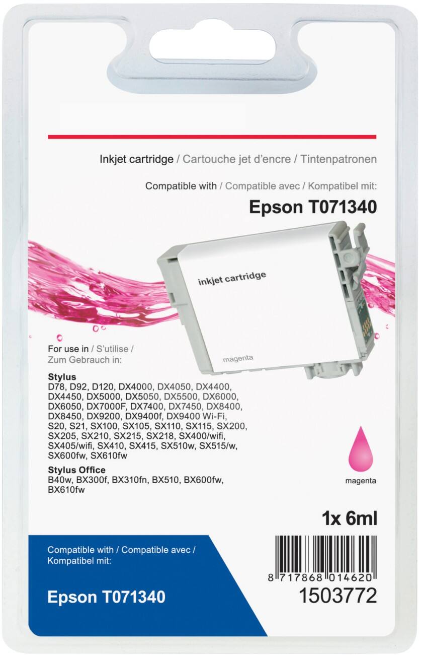 Office Depot Compatible Epson T0713 Ink Cartridge T071340 Magenta