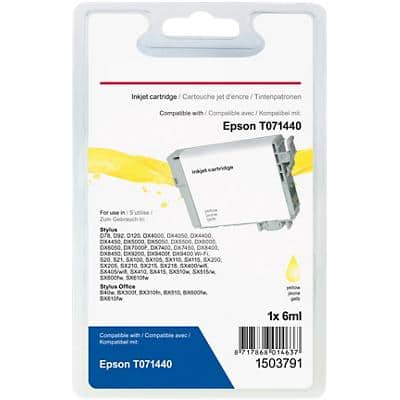 Office Depot Compatible Epson T0714 Ink Cartridge T017440 Yellow