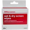 Office Depot Screen Wipes White 7 x 9 cm Pack of 20