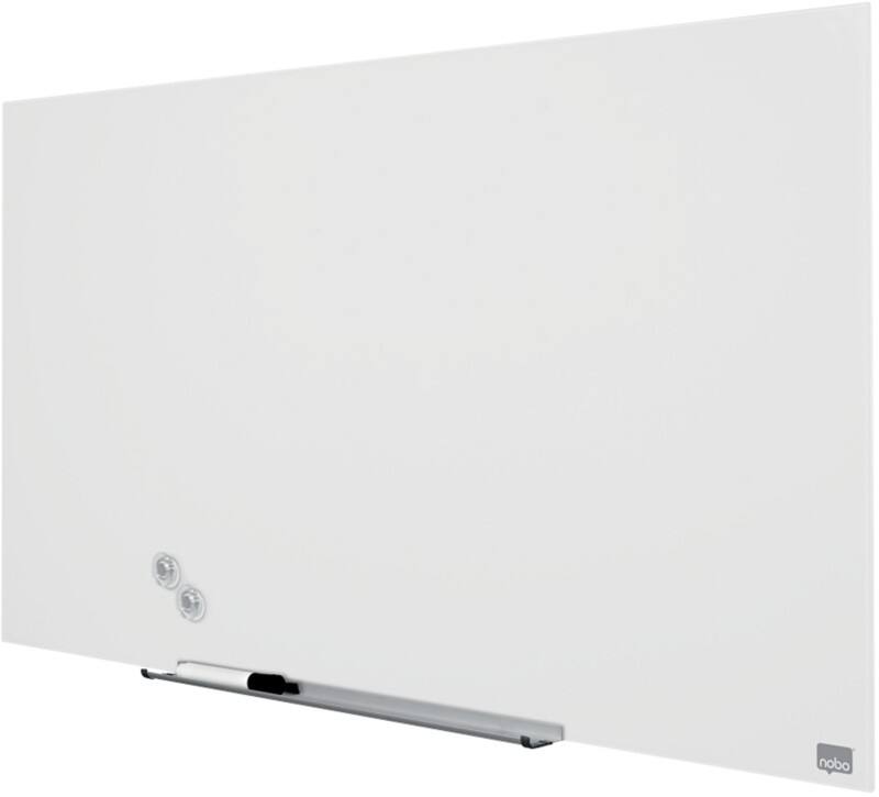 Nobo Impression Pro Glassboard Magnetic Single Sided 100 (W) x 56 (H) cm Brilliant White