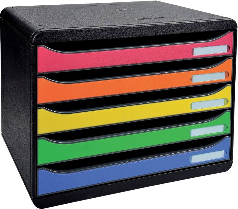 Exacompta Drawer Unit A4+ Multicolour 35.5 x 27.1 x 27 cm
