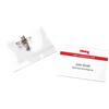 Office Depot Standard Name Badge with Crocodile Clip and Pin Landscape 90 x 60 mm Pack of 25