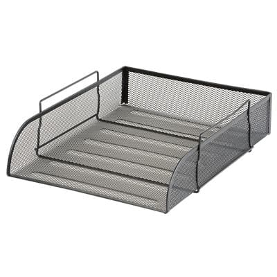 Viking Letter Tray Black Wire Mesh 25.5 x 33.5 x 7 cm