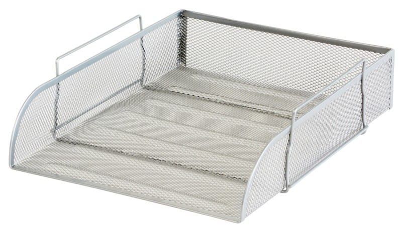 Viking Letter Tray Silver Wire Mesh 25.5 x 33.5 x 7 cm