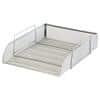 Office Depot Letter Tray Silver Wire Mesh 25.5 x 33.5 x 7 cm