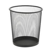 Viking Waste Bin Metal Black 26 x 27 x 28 cm