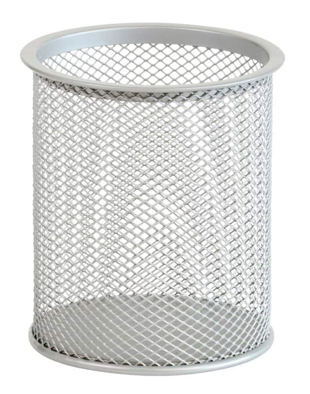 Viking Pencil Cup Wire Mesh Silver 9 x 9 x 10 cm