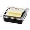 Office Depot Z-Notes Dispenser Black with Sticky Z-Notes Yellow 76 x 76 mm 100 Sheets