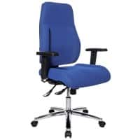 Realspace Synchro Tilt Ergonomic Office Chair with 3D Armrest and Adjustable Seat Signum Blue